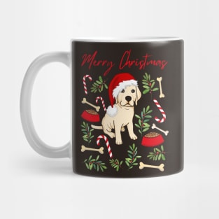 Merry Christmas Labrador puppy cute dog Seasons Greetings Tis The Season To Be Jolly Mug